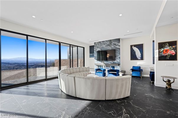 Interior, Living room, Marble, Marble Walls, Recessed Lighting
