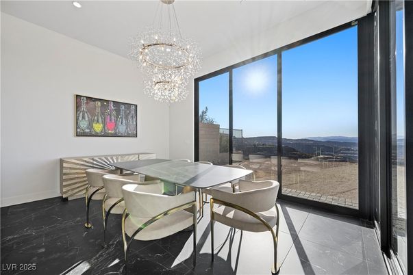 Chandelier, Dining room, Interior, Marble, Recessed Lighting