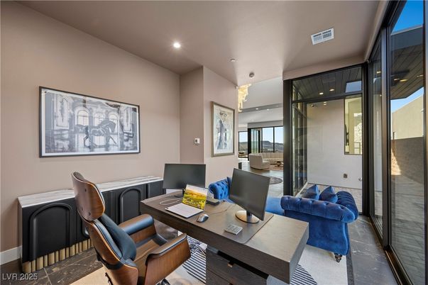 Home Office, Interior, Recessed Lighting