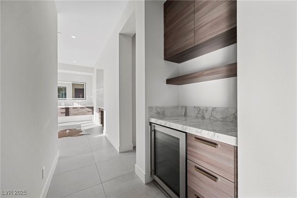 Interior, Kitchen, Marble Walls, Recessed Lighting