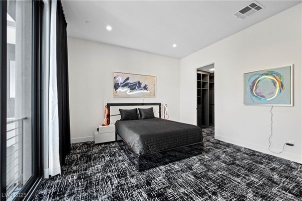 Bedroom, Interior, Recessed Lighting