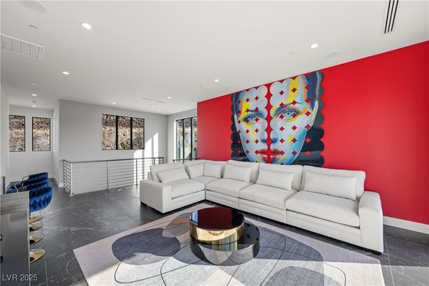 Interior, Living room, Marble, Recessed Lighting
