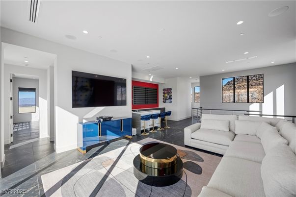 Interior, Living room, Recessed Lighting