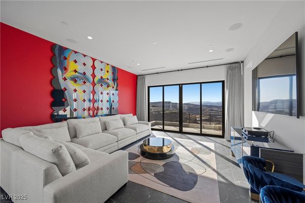 Interior, Living room, Recessed Lighting