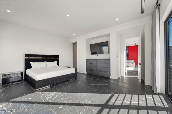 Bedroom, Interior, Recessed Lighting