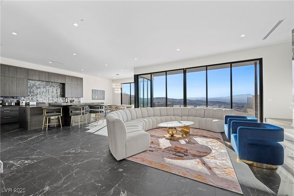 Interior, Kitchen, Living room, Marble, Recessed Lighting