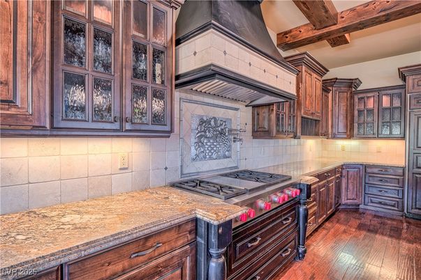 Interior, Kitchen, Stainless Steel Appliances, Wooden Beams, Wood Texture Flooring