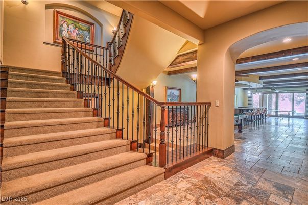 Interior, Recessed Lighting, Wooden Beams