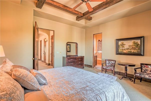 Bedroom, Interior, Wooden Beams