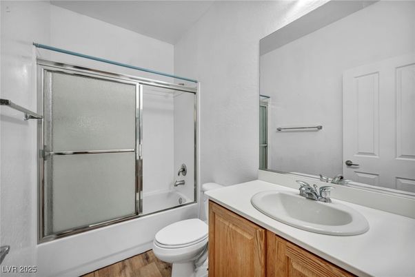 Bathroom, Glass Shower, Interior, Wood Texture Flooring
