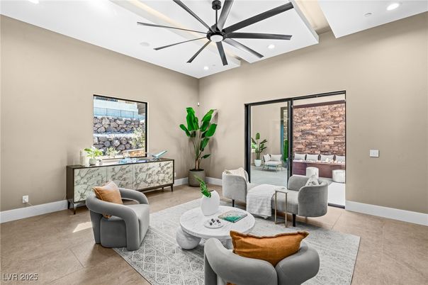 Interior, Living room, Recessed Lighting