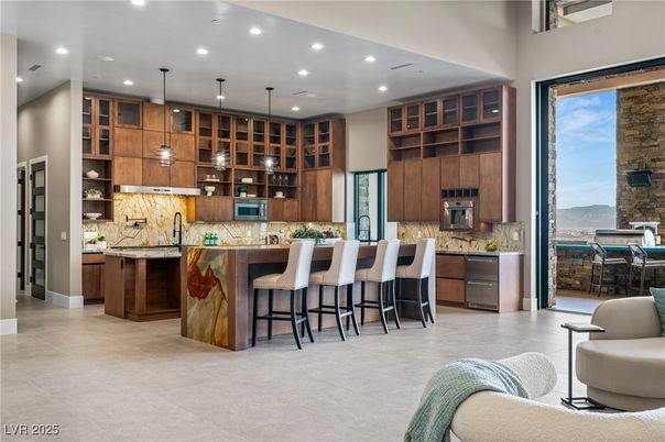 Interior, Kitchen, Pendant Lights, Recessed Lighting, Stainless Steel Appliances