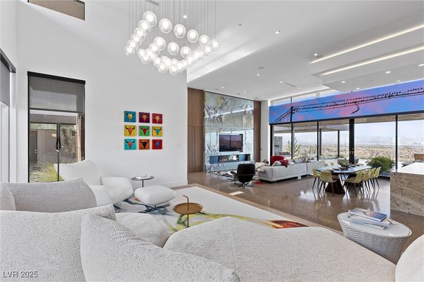 Dining room, Interior, Living room, Pendant Lights, Recessed Lighting
