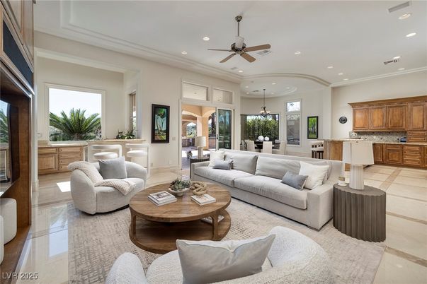 Dining room, Interior, Kitchen, Living room, Recessed Lighting