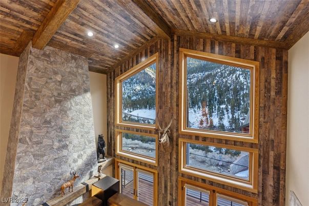 Interior, Recessed Lighting, Stone Walls, Wooden Beams, Wooden Ceilings, Wooden Walls