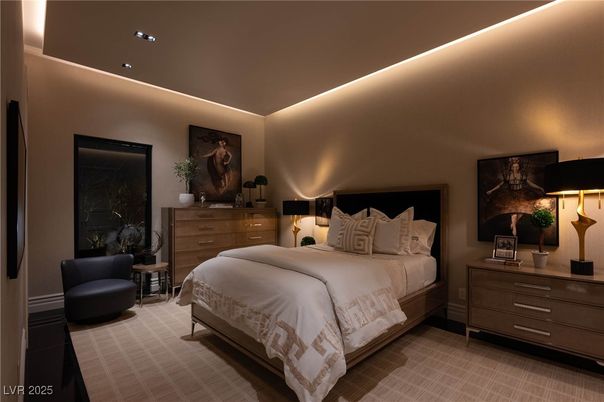 Bedroom, Interior, Recessed Lighting