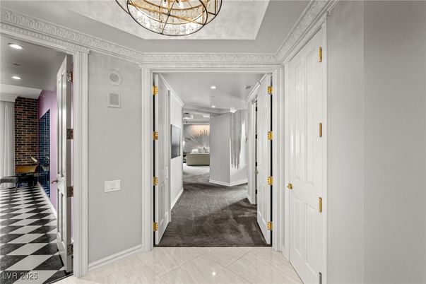 Interior, Recessed Lighting, Stone Walls
