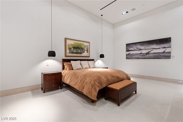 Bedroom, Interior, Pendant Lights, Recessed Lighting