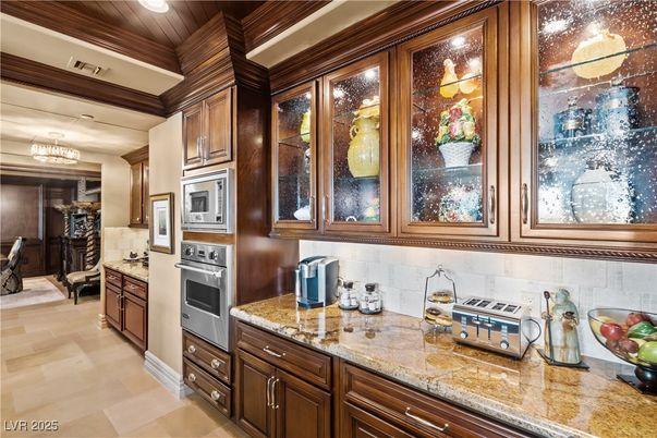 Interior, Kitchen, Recessed Lighting, Stainless Steel Appliances, Wooden Ceilings