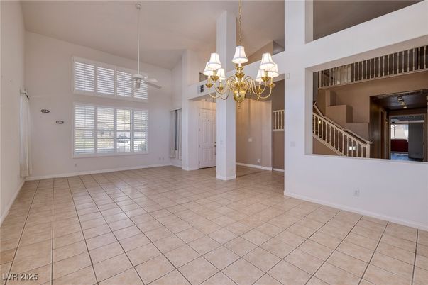 Chandelier, Empty room, Interior