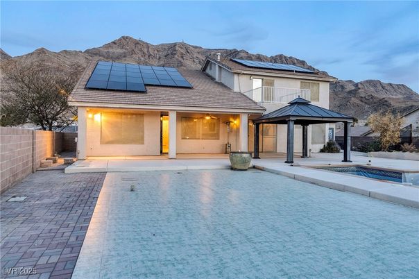 Exterior, Pool, Solar Panels