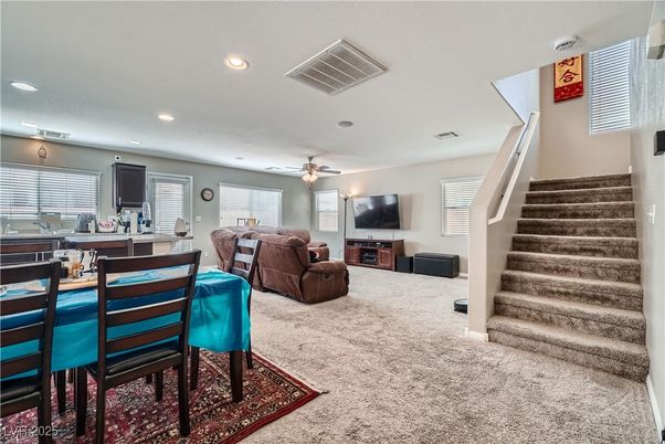 Dining room, Interior, Living room, Recessed Lighting