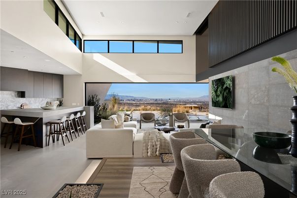 Dining room, Interior, Kitchen, Living room, Recessed Lighting