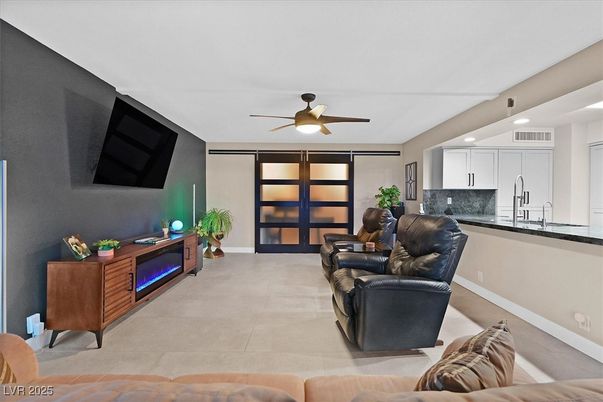 Interior, Kitchen, Living room, Recessed Lighting