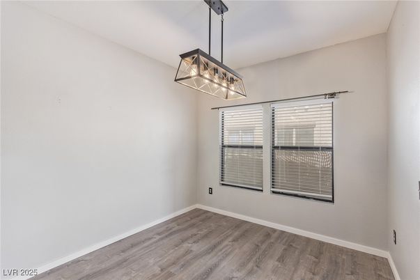 Empty room, Interior, Pendant Lights, Wood Texture Flooring