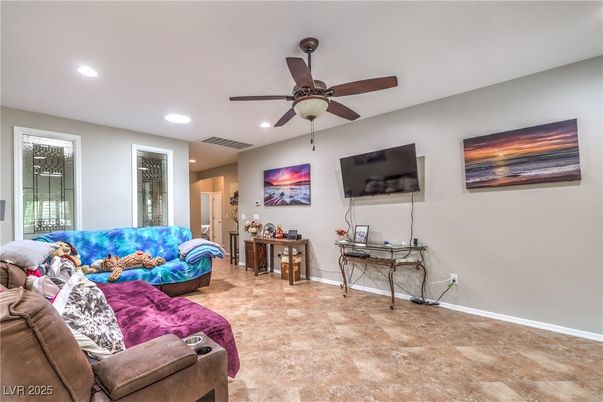 Interior, Living room, Recessed Lighting