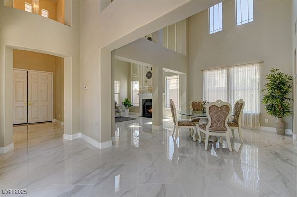 Dining room, Fireplace, Interior, Marble
