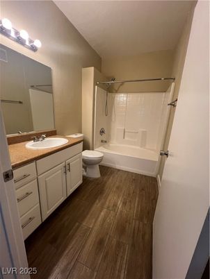 Bathroom, Dual Sink Vanities, Interior, Wood Texture Flooring
