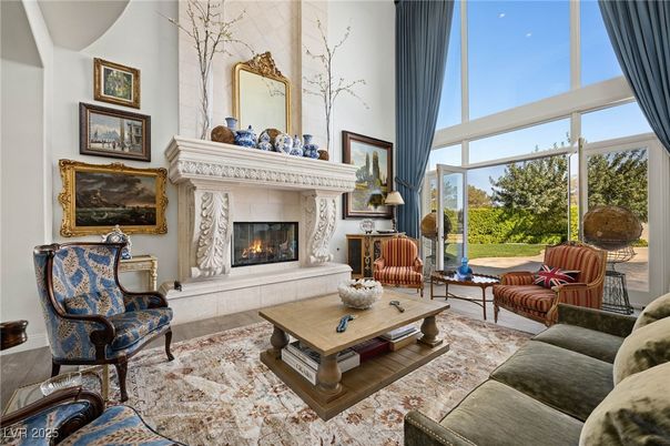 Fireplace, Interior, Living room, Sun Room, Wood Texture Flooring