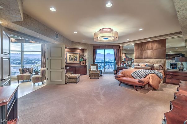 Bedroom, Interior, Recessed Lighting
