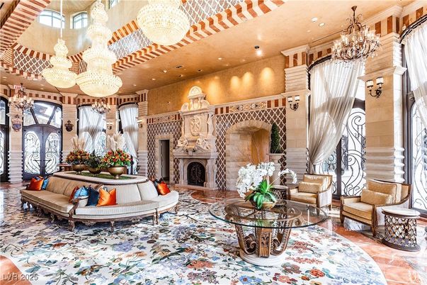 Chandelier, Fireplace, Interior, Recessed Lighting