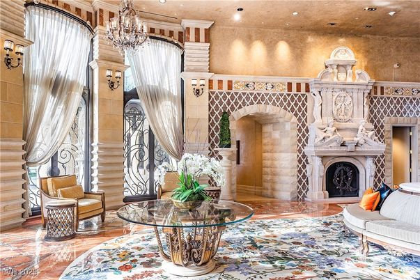 Chandelier, Fireplace, Interior, Recessed Lighting