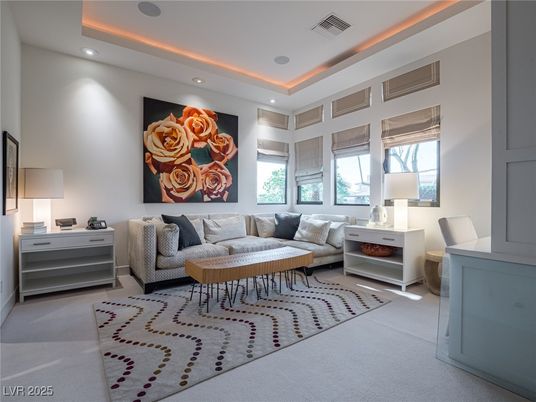 Interior, Living room, Recessed Lighting