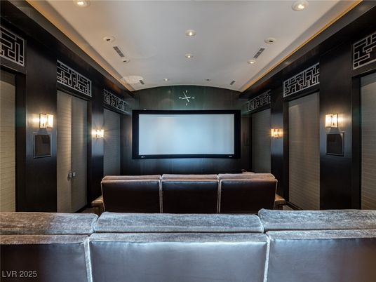 Home Theatre Room, Interior, Projection Screen, Recessed Lighting, Theatre Room