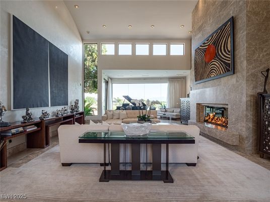 Fireplace, Interior, Living room, Recessed Lighting