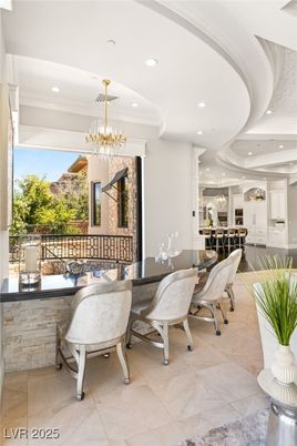 Chandelier, Dining room, Interior, Pendant Lights, Recessed Lighting