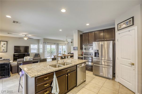 Interior, Kitchen, Living room, Recessed Lighting, Stainless Steel Appliances
