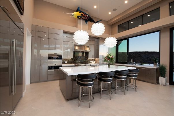 Interior, Kitchen, Pendant Lights, Recessed Lighting, Stainless Steel Appliances