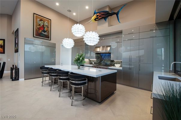 Interior, Kitchen, Pendant Lights, Recessed Lighting, Stainless Steel Appliances