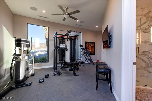 Fitness Equipment, Interior, Recessed Lighting