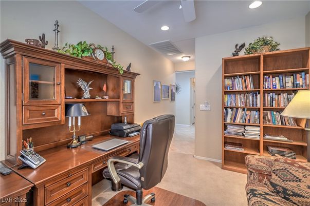 Home Office, Interior, Recessed Lighting
