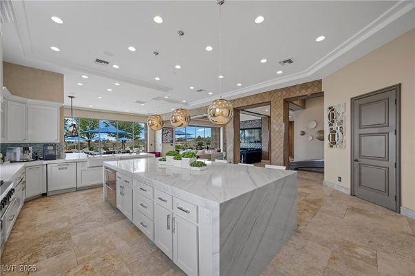 Interior, Kitchen, Pendant Lights, Recessed Lighting, Stainless Steel Appliances
