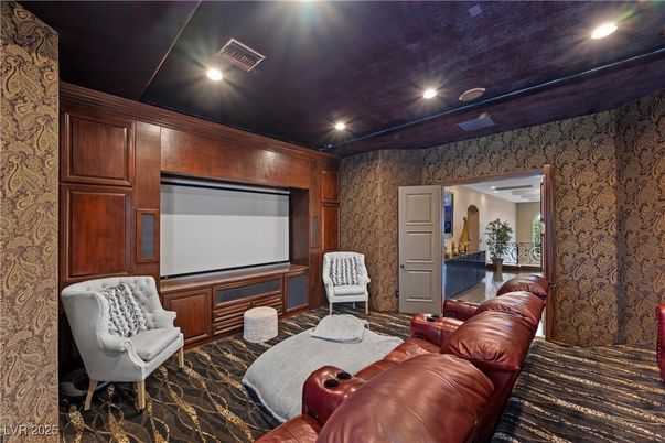 Home Theatre Room, Interior, Projection Screen, Recessed Lighting, Theatre Room