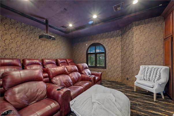 Home Theatre Room, Interior, Projection Screen, Recessed Lighting, Theatre Room