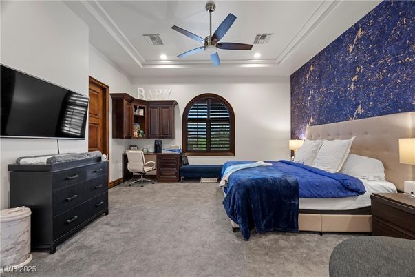 Bedroom, Home Office, Interior, Recessed Lighting