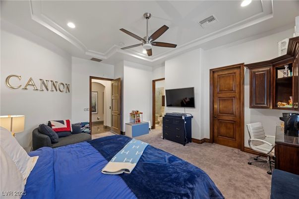 Bedroom, Interior, Recessed Lighting